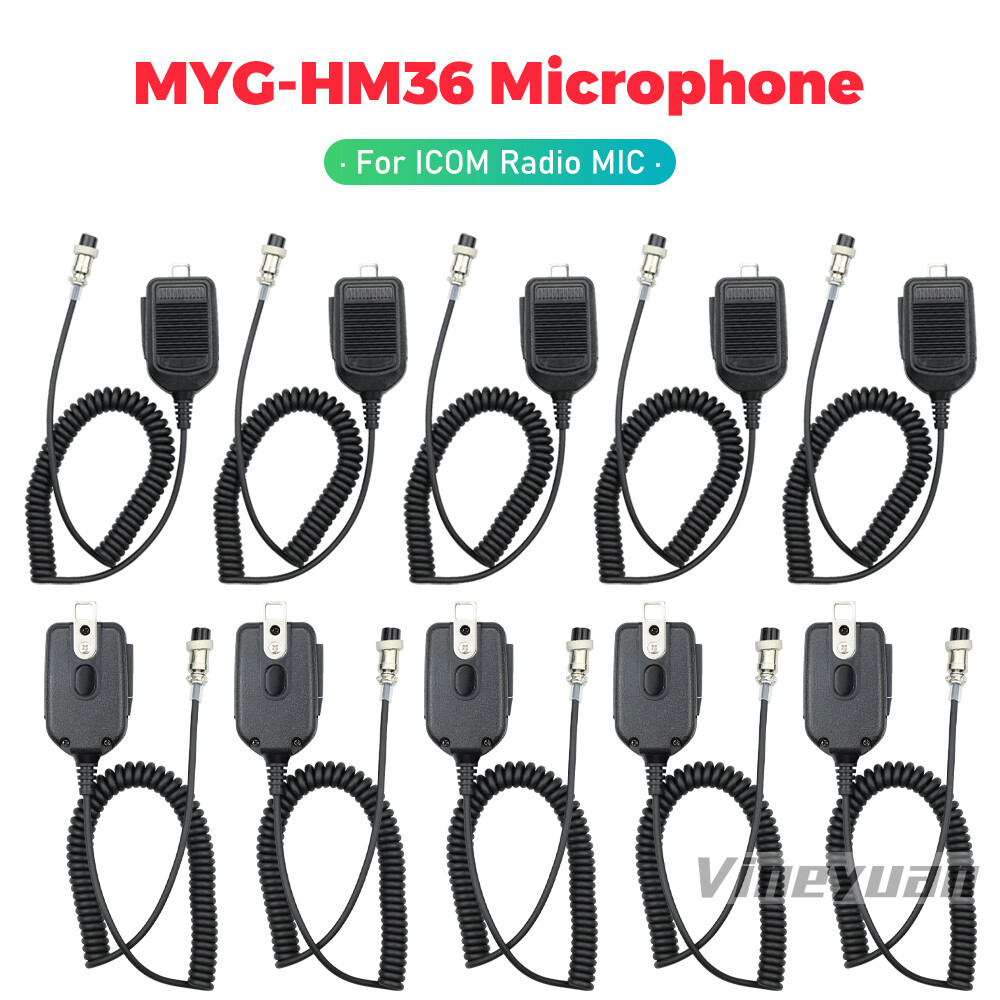 10PC HM-36 8-Pin Microphone Speaker For ICOM IC-735 IC-736 IC-737 IC-745 Radio