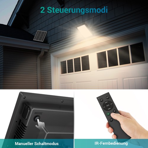 Luces solares D2D de diseño dividido para exteriores LED súper brillantes lámpara de inundación control remoto - Imagen 6 de 7