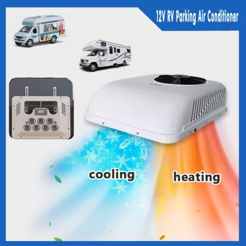 12V RV Rooftop Air Conditioner Cool&Heat AC Kit For Caravan Truck Bus Boat 2300W - Picture 4 of 20
