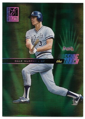 2004 Donruss Elite - DALE MURPHY/CHIPPER JONES Passing the Torch Green 26/250