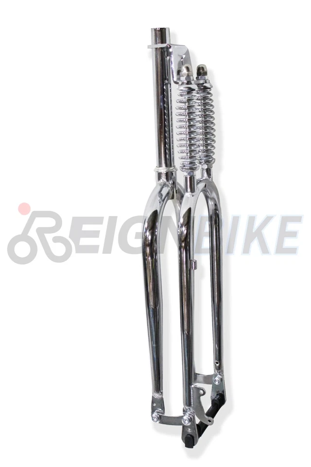 Horquilla de bicicleta 26"x3.0 - 4.0 doble clásica Springer 1-1/8" compatible con freno de disco Foto 4 de 4