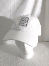 Puma Hat/Cap White With Gray  Black . Emblem On Strap: Pre-owned