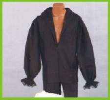PIRATE SHIRT COSTUME RENAISSANCE BUCCANEER COLONIAL ZORRO THREE MUSKETEERS SHIRT