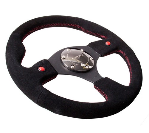 NRG RST-007S for Reinforced Steering Wheel 320mm Blk Suede w/dual Buttons - Picture 5 of 8
