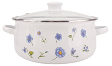Soup Pot Household Cooking Pot Enamel Pot Home Stockpot with glass lid