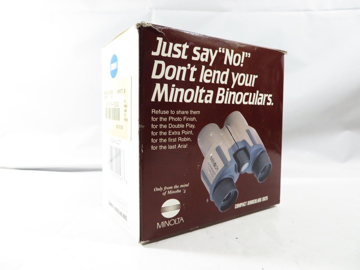 Minolta Compact II Binoculars 8 x 25 6.7 degree, Complete in Box