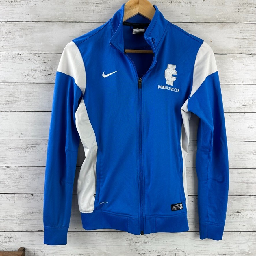 SACAI X NIKE Giacca Nike donna IC calcio piccola full zip finto collo blu manica lunga