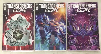 3x TRANSFORMERS ESCAPE # 2 Comic ~ Variant A B RI/1:10 ~ OPTIMUS PRIME ~IDW~2021