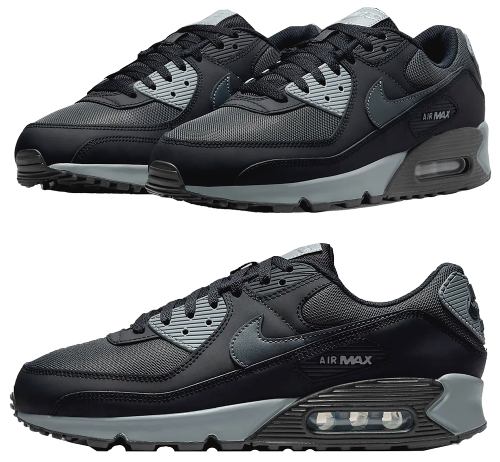 New NIKE Air Max 90 Men's classic Athletic Sneakers shoes black gray all sizes