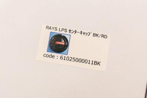 RAYS 4x4 LPS Center Cap (No.85) - 112mm bore - Black / Red (Set of 4) - Picture 4 of 4