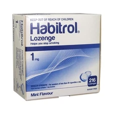 Habitrol Nicotine Lozenge 1mg Mint Flavor 6 Boxes 1,296 Pcs Sugar Free Lozenges