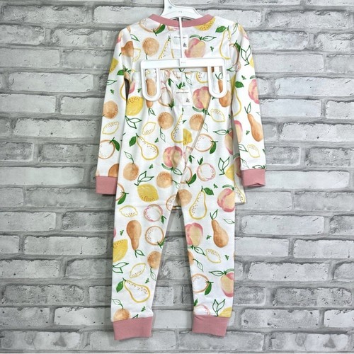 Set of 2 - Burt's Bees Girls Sz 3T Cotton Long Sleeve Shirt & Pants Pajamas NWT - 第 6/11 張圖片