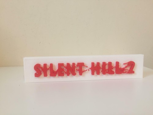 Videojuego con logotipo de Silent Hill 2 - recuerdos de texto de exhibición coleccionables - Imagen 6 de 6