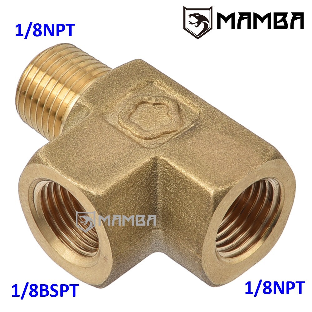 ACC Parts 1/8 NPTF Brass Y Adaptor SIB748 - Oil Pressure Gauge Fitting For Land Rover & Classic Cars