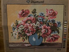 Printed needlepoint canvas 45x60 Cm Wild Flowers Canvas Only Gobelin L