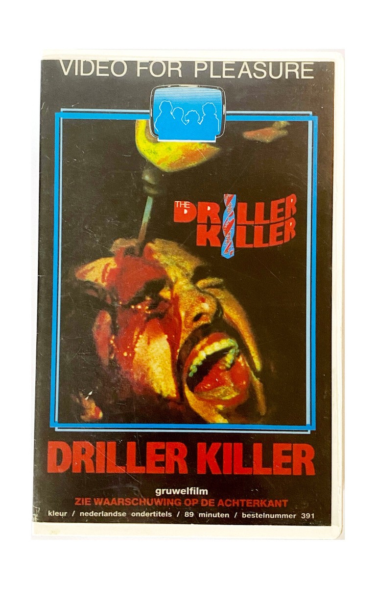 The Driller Killer (1979) VHS Dutch Big Box / Video For Pleasure