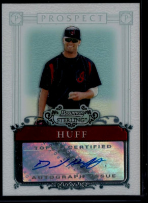 David Huff (Cleveland Indians) 2006 Bowman Sterling Prospects RC Autograph Mint+