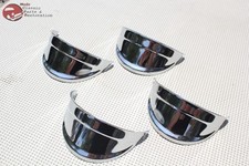 Chrome Headlight Visors 5 Headlight Headlamp Dual Quad 4 Lamp System Bulb Trim