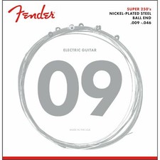 Fender 250LR Super 250's Nickel Steel Electric Guitar Strings, Light/Regular