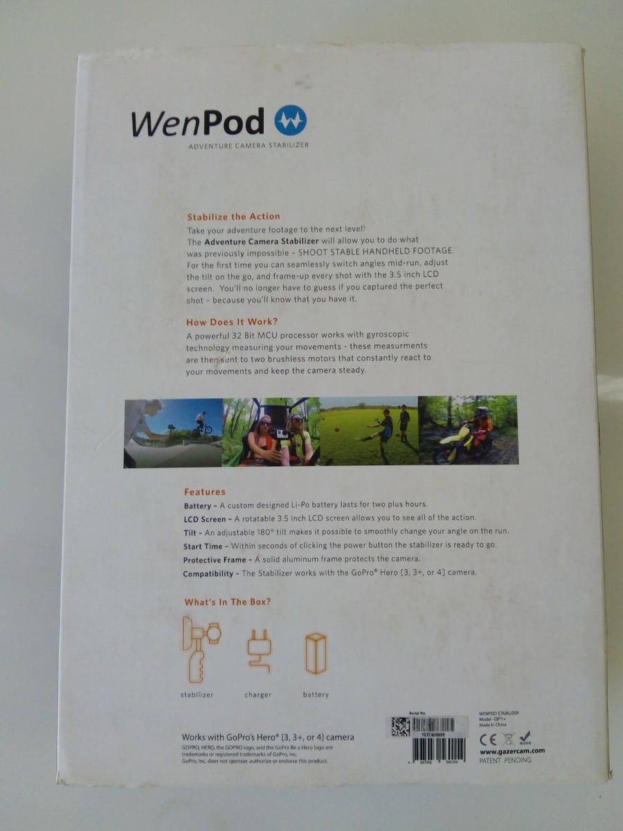 GO PRO HERO -WenPod GP1+ Adventure Camera Stabilizer Digital