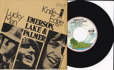 Emerson, Lake & Palmer -Lucky Man / Knife-Edge- 7'' 45 Island Records (10 203 AT)