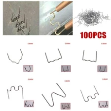 100PCS 0.6/0.8mm Hot Stapler Staples For Car Bumper Plastic Welder Repair Kit
