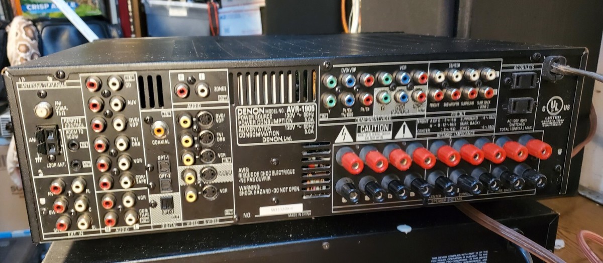 Denon AVR-1905 HDMI 7.1 Channel 80 Watt Surround Stereo Receiver