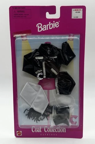 Vintage 1997 Mattel/ARCO Barbie “Coat Collection, Black Biker”  #68650 *NIP*