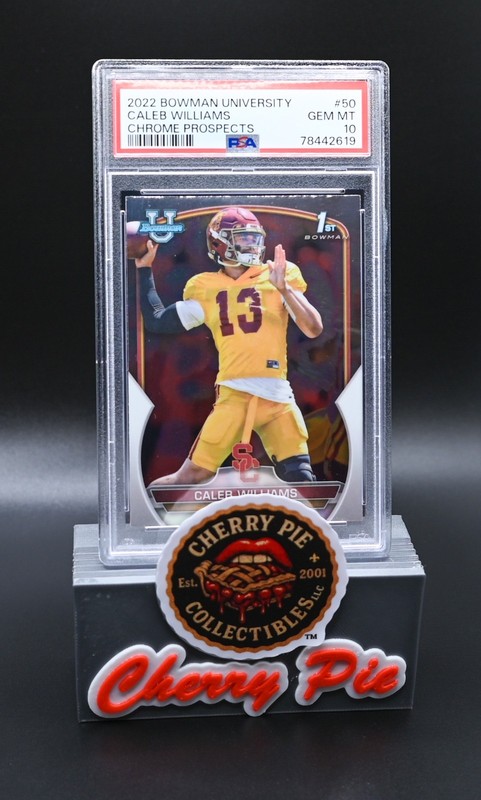 2022 Bowman University Chrome Caleb Williams #50 1st Bowman PSA 10 GEM MINT
