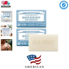 Pure-Castile Baby Unscented Magic Bar Soaps - Made with Regenerative Organic ...