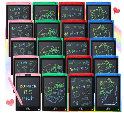 Zhehao 20 Pack LCD Writing Tablet for Kids: 8.5 Inch Colorful Drawing Doodle Boa
