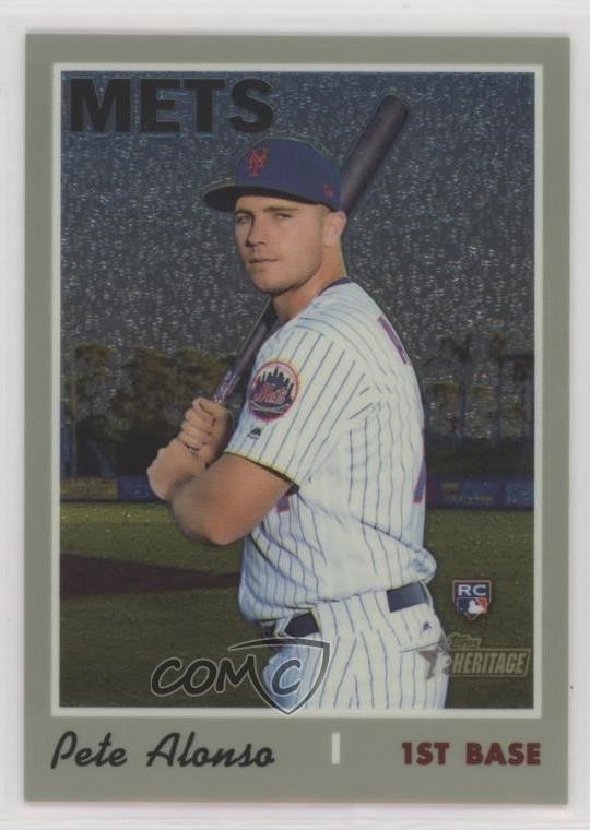 2019 Topps Heritage High Number Chrome /999 Pete Alonso #THC-519 Rookie RC 0o5