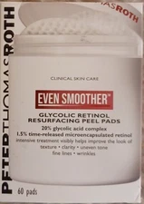 Peter Thomas Roth Even Smoother Glycolic Retinol Resurfacing Peel Pads, 60 Pads