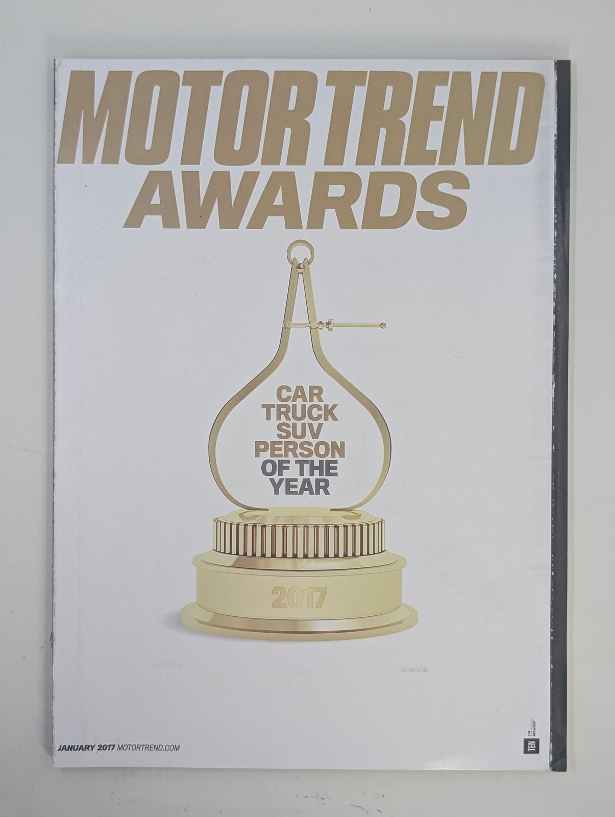 Motor Trend Magazine January 2017 Car Truck SUV Person of the Year Awards The