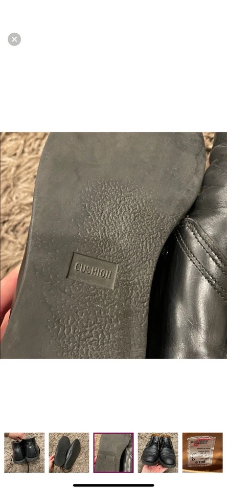 Vintage 1980s 1990s Men’s Red Wing Postman Chukka Boots Black 7 D 9196 - Bild 4 von 4