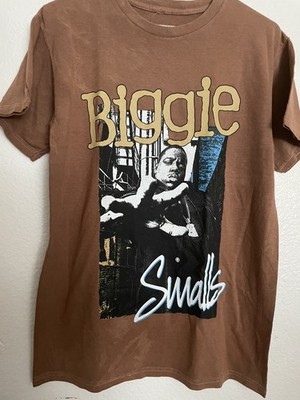 The Notorious B.I.G. Biggie Smalls T Shirt Brown Size SM Adult  New 