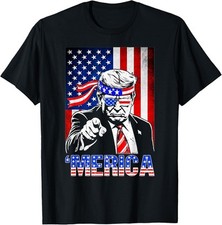 Trump Merica Pride 4th of July Tee Unisex T-Shirt