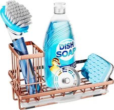 Sponge Holder for Kitchen Sink - Sink Caddy Kitchen Organizer with Removable Dri