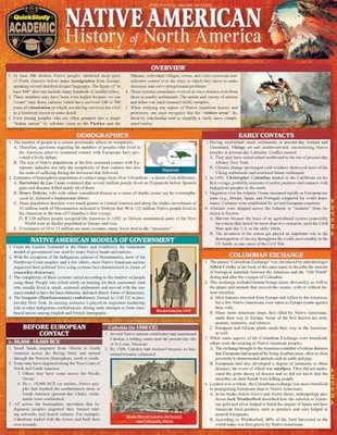 Native American History - North America : QuickStudy Lamninated Reference and...