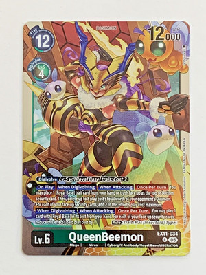 Digimon TCG - QueenBeemon - EX11 - Rare - Englisch - Holo - NM