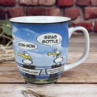 "HöSti Becher \"Moinsen\" Moin Comic Kaffeebecher MöWe Maritim"