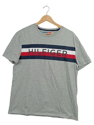 Tommy Hilfiger Sport T-Shirt Homme Gris Logo Coton (EU 50, INT L) - Photo 1/3