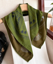 70 Cashmere 30 Silk Neckerchief Shawl 65X65cm pattern Print Bandana Scarf new