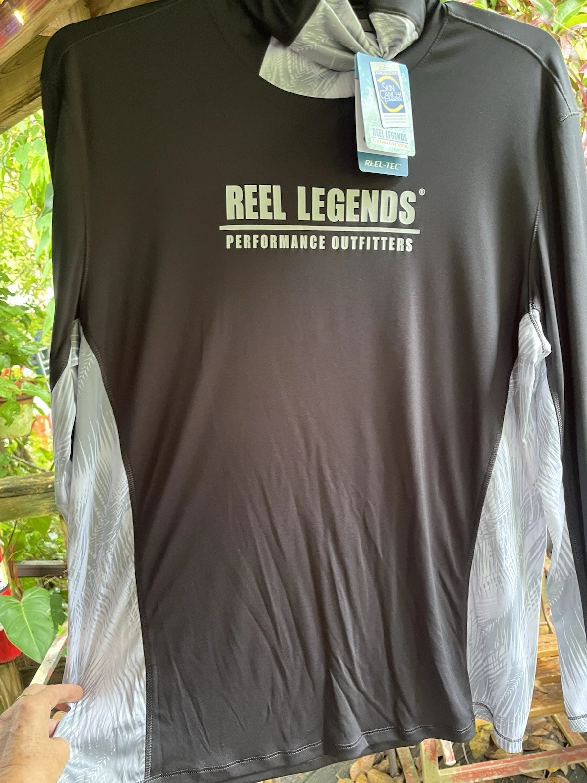 Reel Legends Performance Outfitters Fishing Shirt UPF 40 Long Sleeve Lg Gaitor
