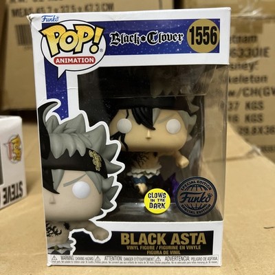 FUNKO POP ANIMATION BLACK CLOVER #1556 BLACK ASTA GITD VAULTED Box Damaged