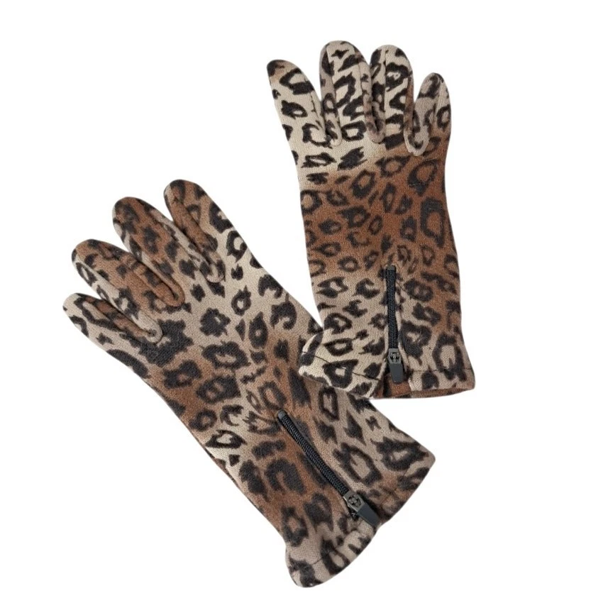 Animal Print Gloves Touch Screen Tech Fingers Size L Cheetah Print Unisex Zipper
Opens in a new wind