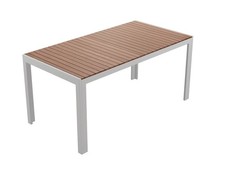 Florabest Gartentisch Terrassentisch Aluminium/Eukalyptustischplatte ca 156x80cm