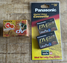 Lot 7 cassette K7 mini DV (5 SONY 60 + 2 Panasonic 80) NEUF sous blister