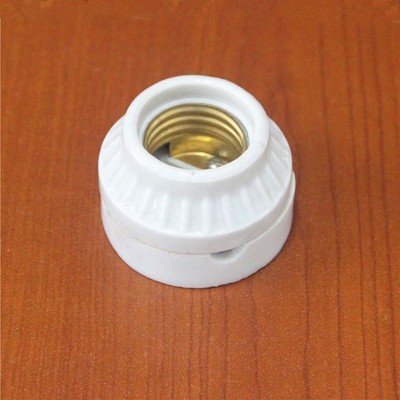 1x E26 E27 Light Socket Porcelain Ceramic Screw Socket Lamp Holder Bulb Base