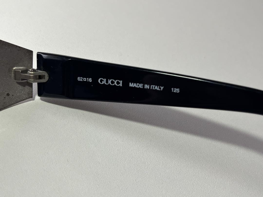 GUCCI Sunglasses GG2381 S Black Silver Made in Italy thumbnail 6